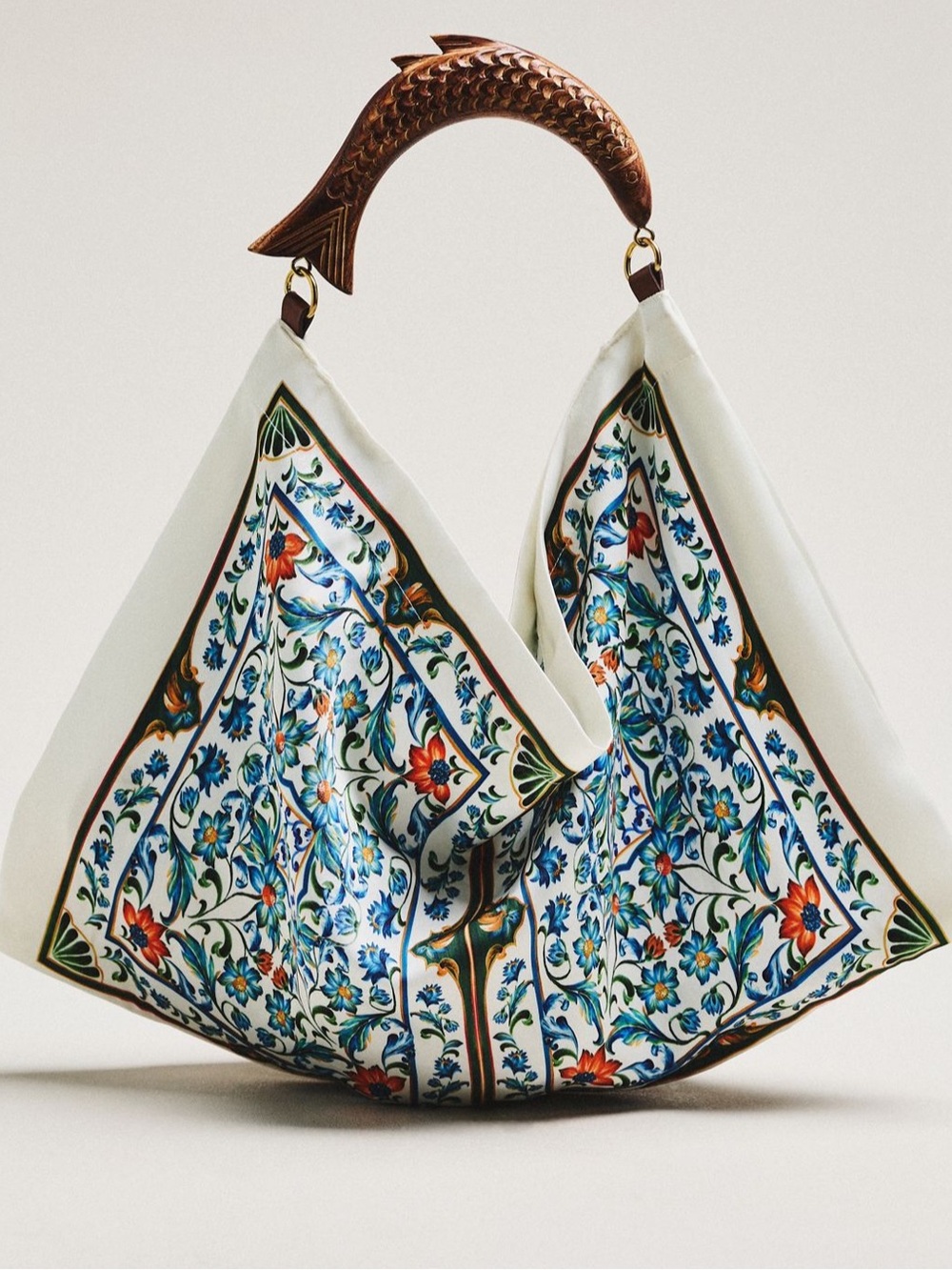 Farm Rio satin scarf bag